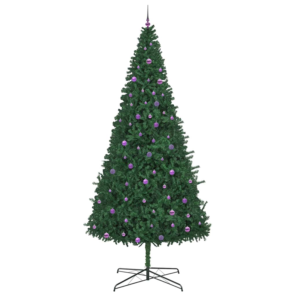 Christmas Tree with Decorative String Lights Green 400 cm PVC