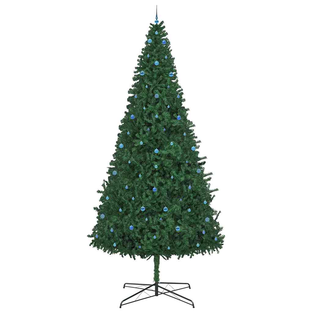 Christmas Tree with Decorative String Lights Green 400 cm PVC