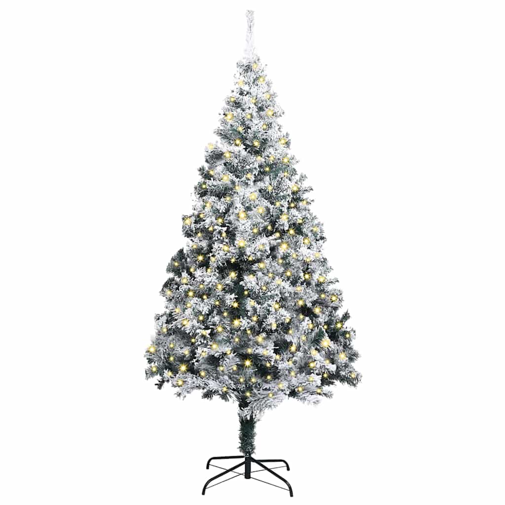 Artificial Pre-lit Christmas Tree with Stand Green 400 cm PVC