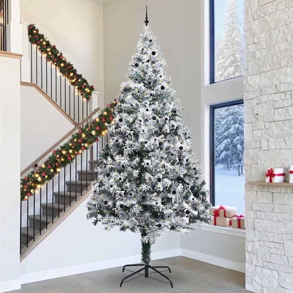 Artificial Pre-lit Christmas Tree with Ball Set Green 400 cm