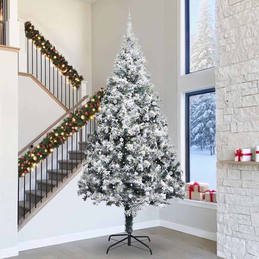 Artificial Pre-lit Christmas Tree with Ball Set Green 400 cm