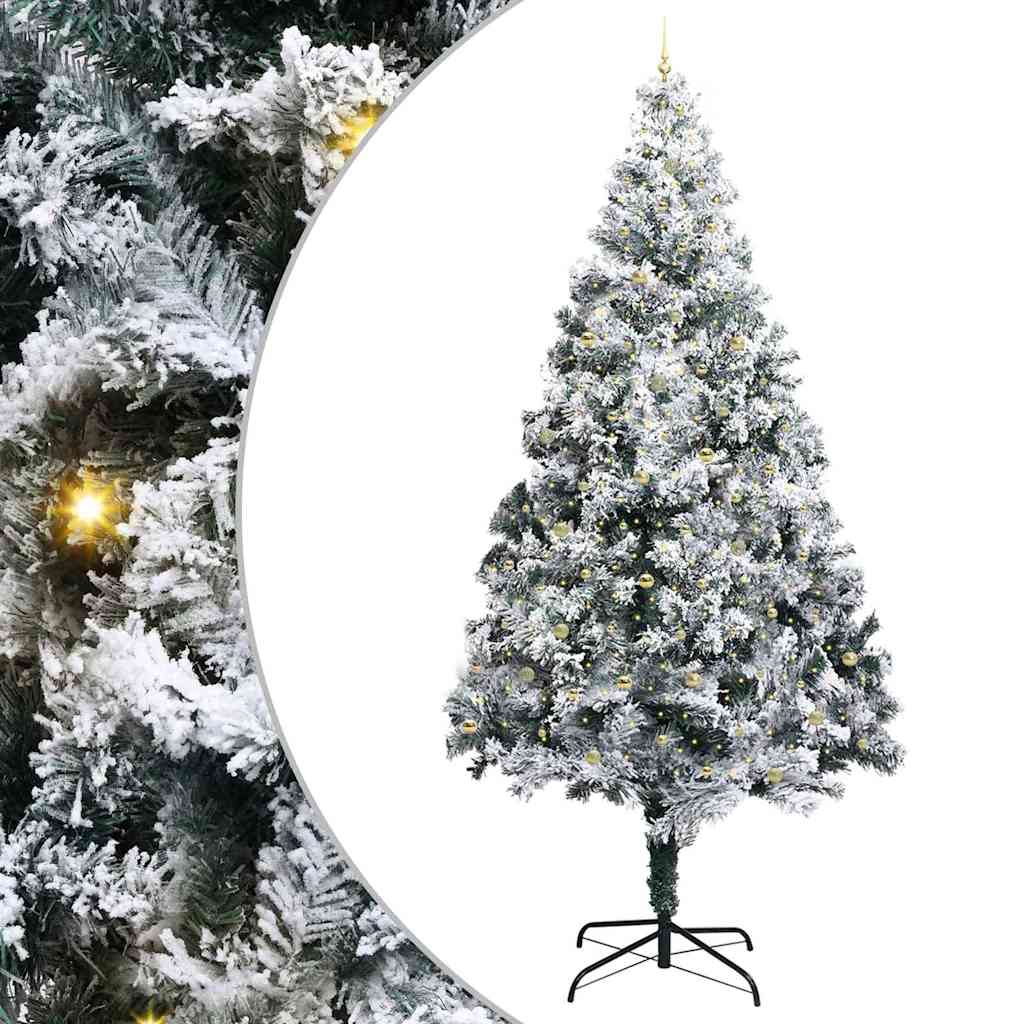 Artificial Pre-lit Christmas Tree with Ball Set Green 400 cm