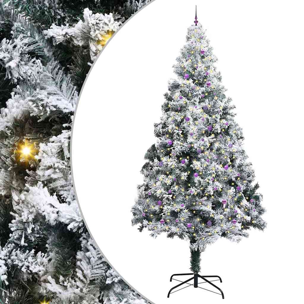 Artificial Pre-lit Christmas Tree with Ball Set Green 400 cm