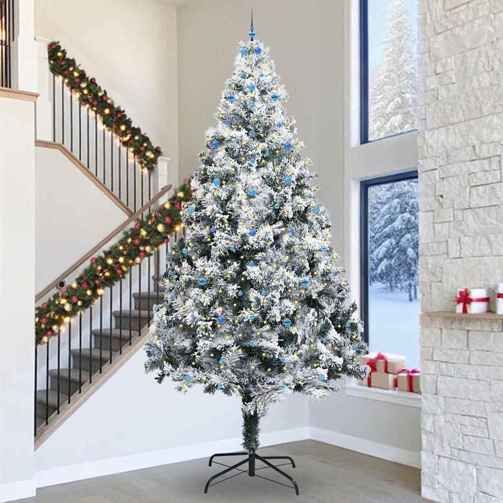 Artificial Pre-lit Christmas Tree with Ball Set Green 400 cm
