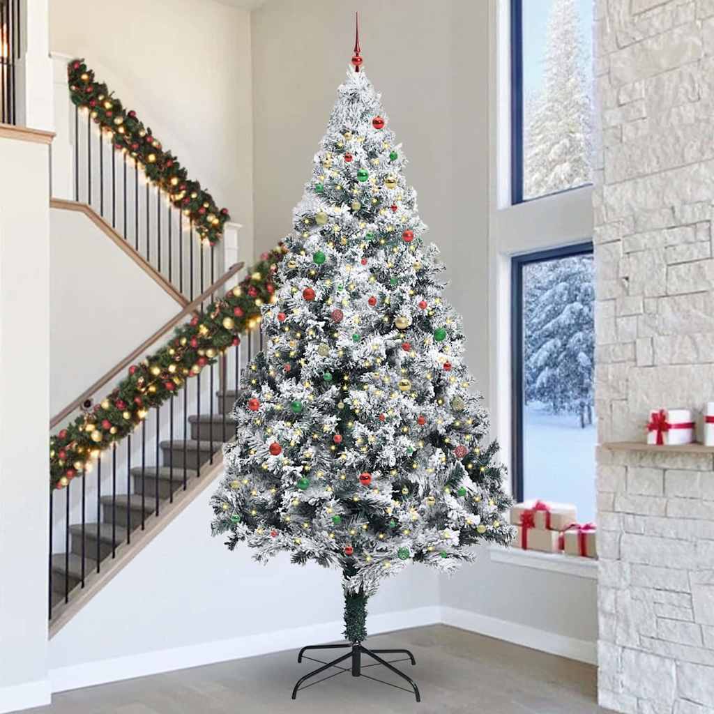 Artificial Pre-lit Christmas Tree with Ball Set Green 400 cm