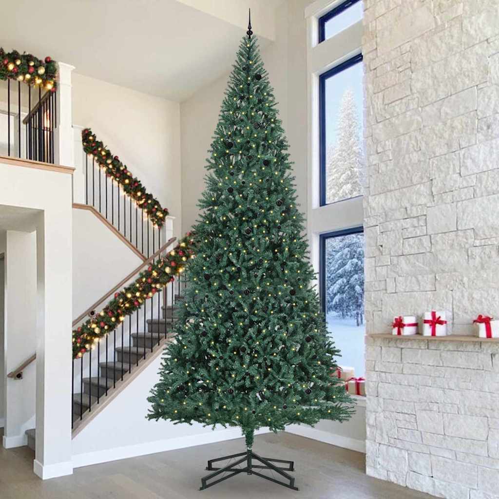Artificial Pre-lit Christmas Tree with Ball Set Green 500 cm