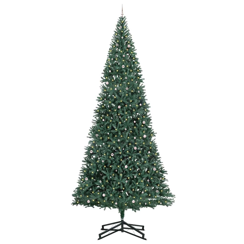 Artificial Pre-lit Christmas Tree with Ball Set Green 500 cm
