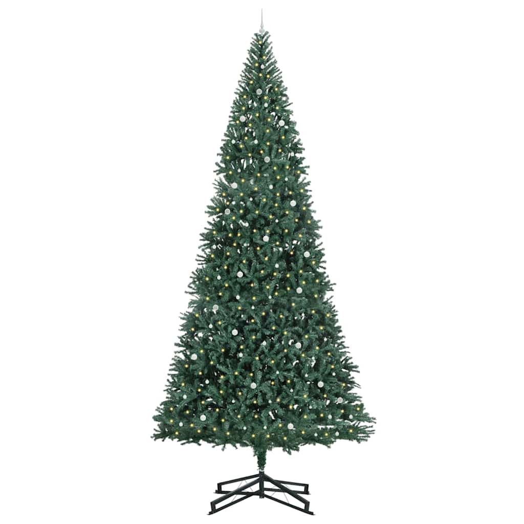 Artificial Pre-lit Christmas Tree with Ball Set Green 500 cm
