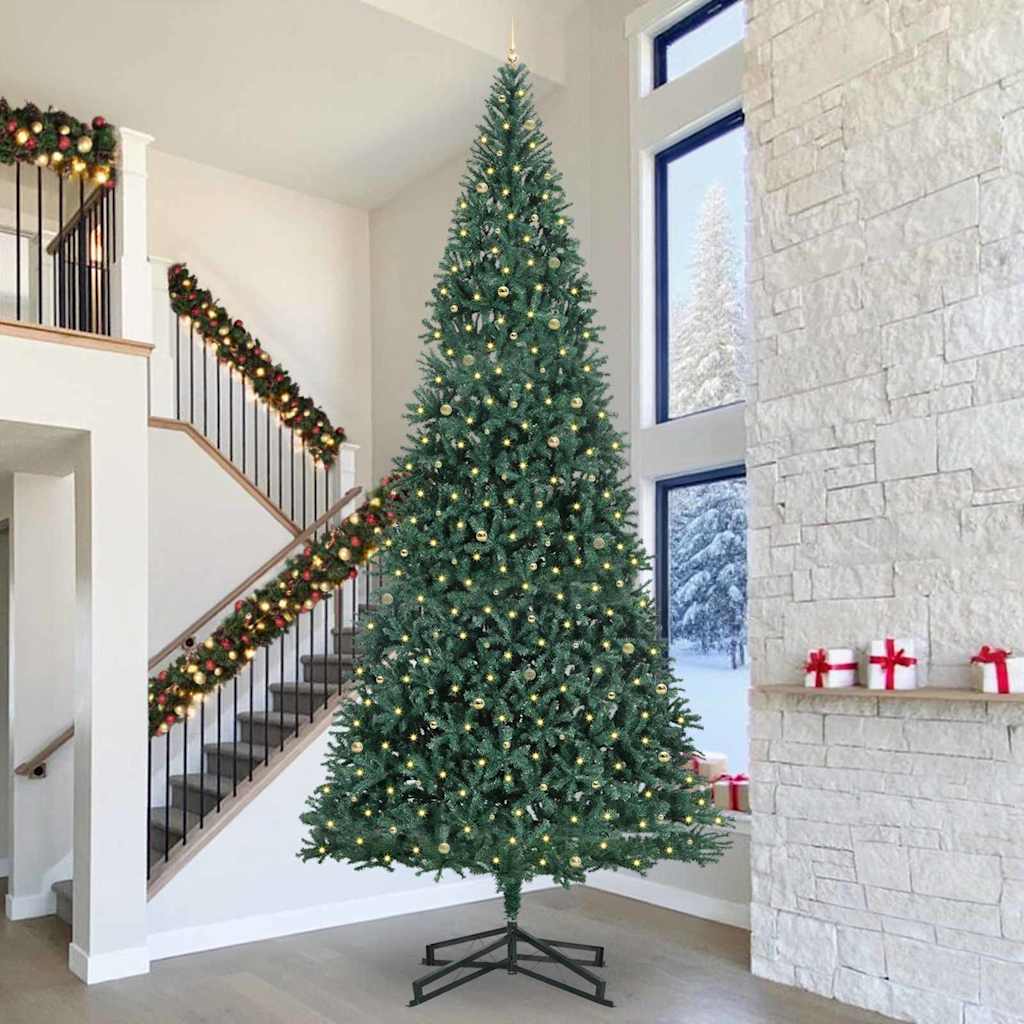 Artificial Pre-lit Christmas Tree with Ball Set Green 500 cm