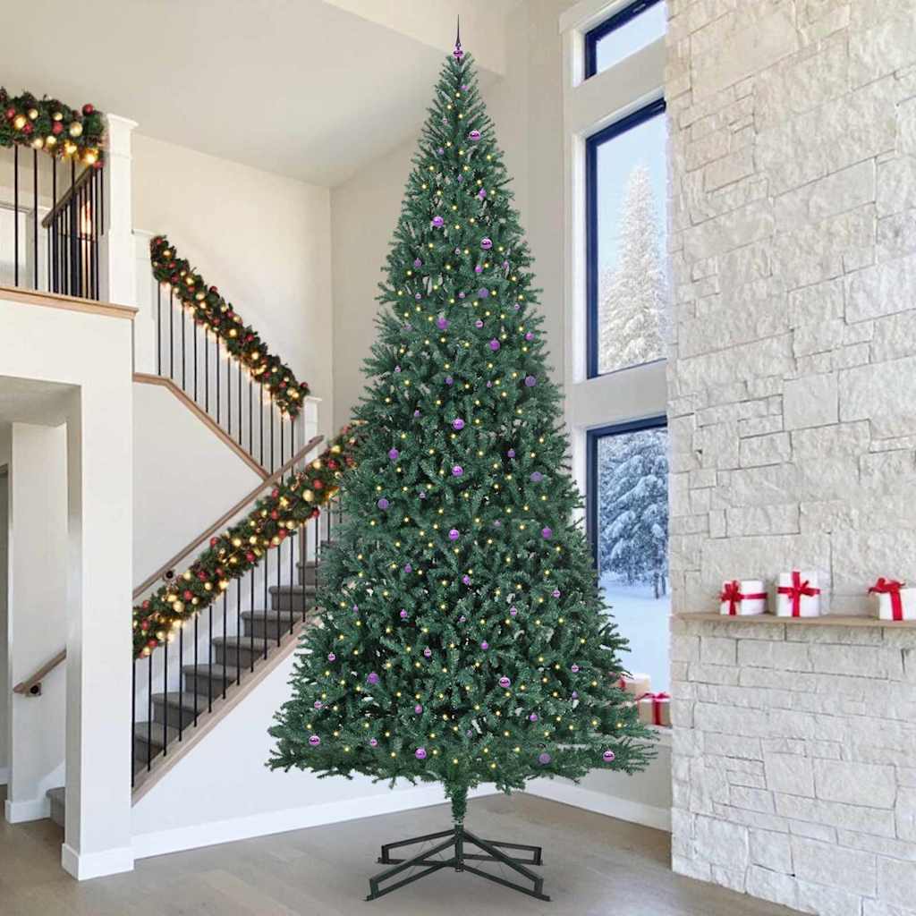 Artificial Pre-lit Christmas Tree with Ball Set Green 500 cm