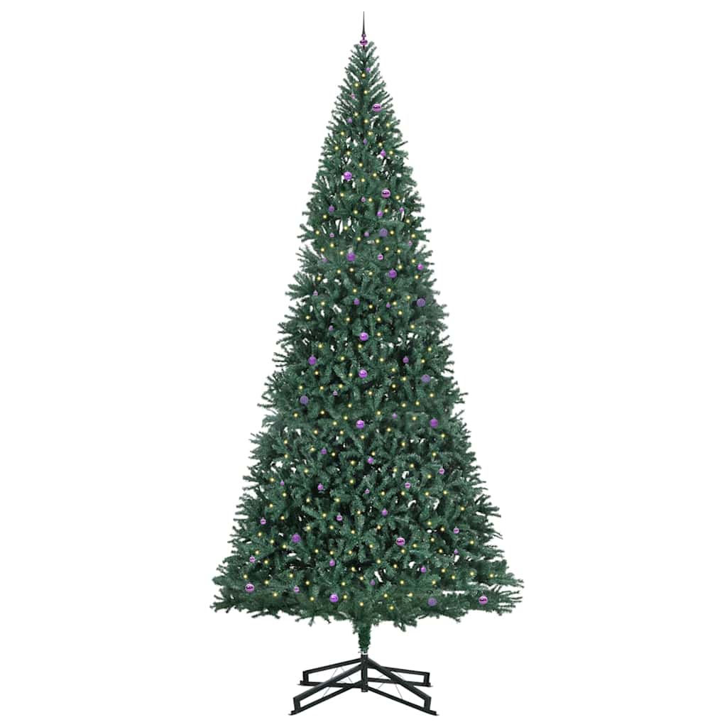 Artificial Pre-lit Christmas Tree with Ball Set Green 500 cm