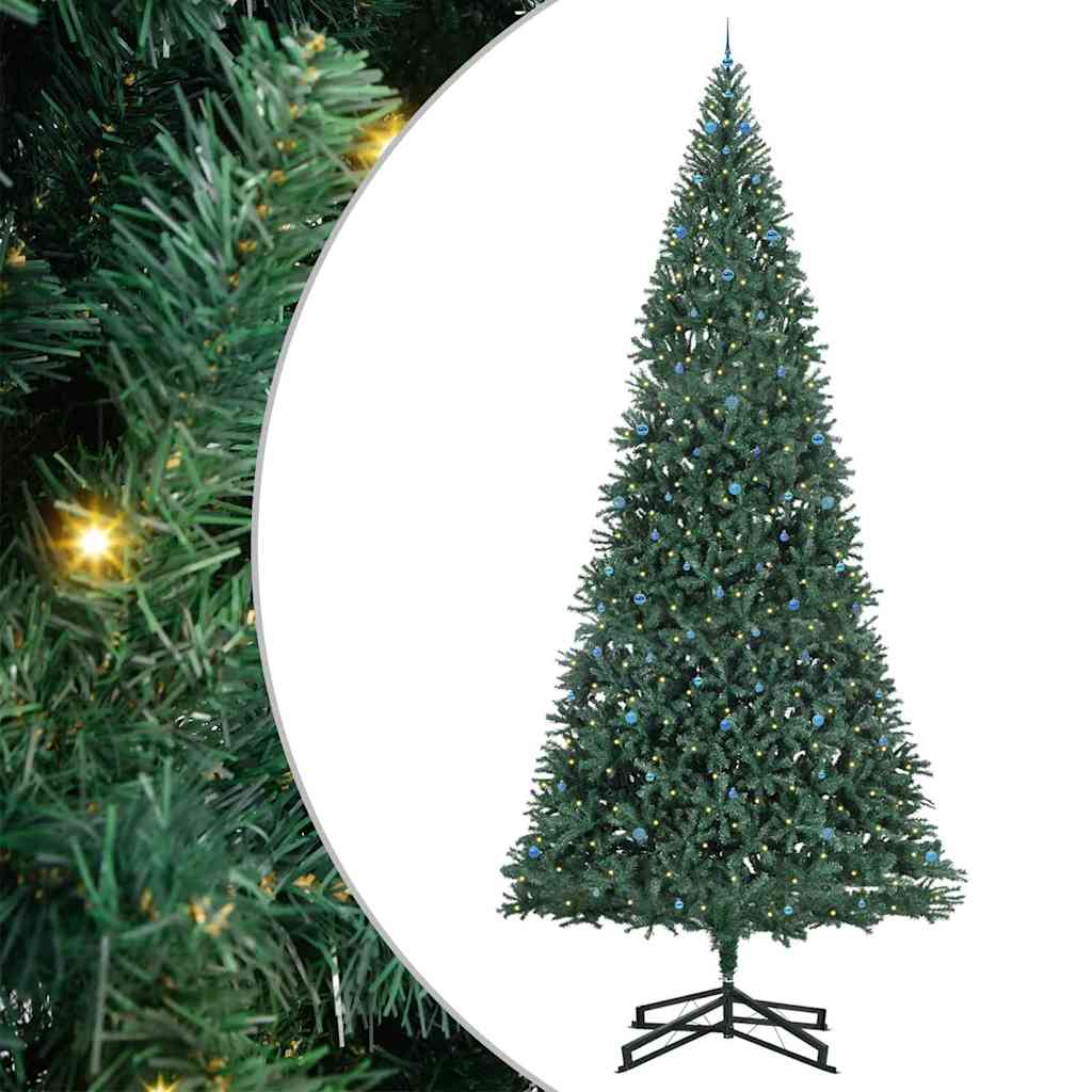 Artificial Pre-lit Christmas Tree with Ball Set Green 500 cm