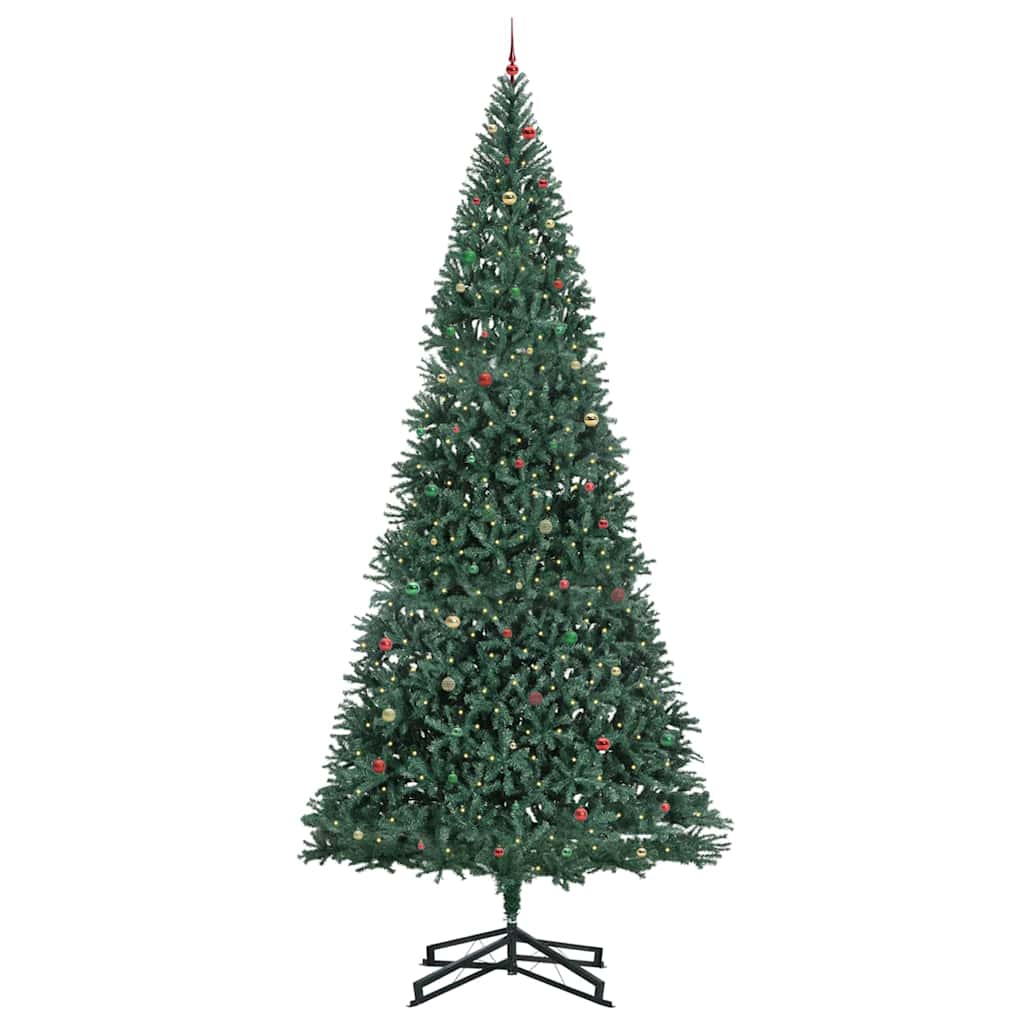 Artificial Pre-lit Christmas Tree with Ball Set Green 500 cm