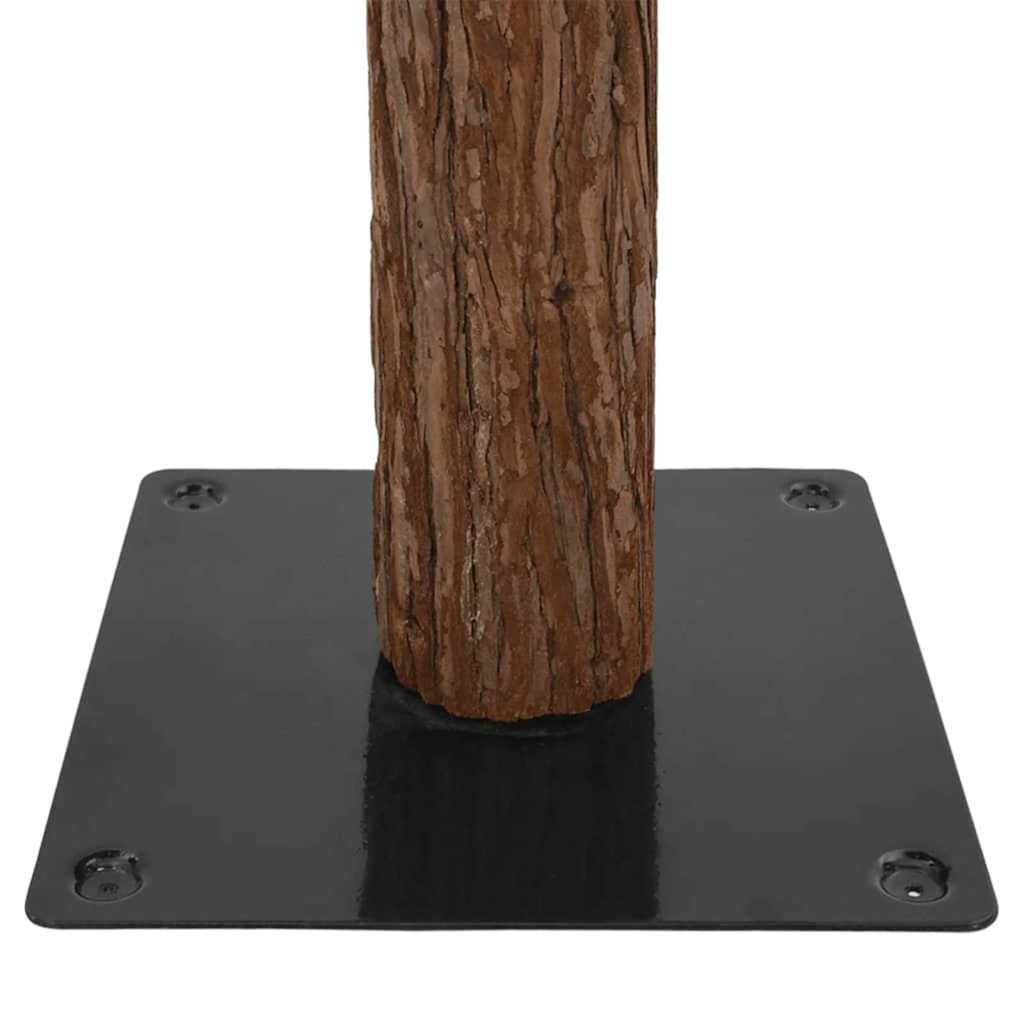 Slim Christmas Tree Green 210 cm PVC and Solid Pine wood