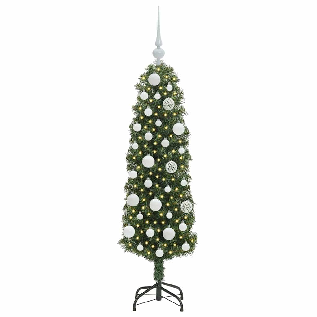 Artificial Christmas Tree with 150 LEDs with Stand Green 120 cm