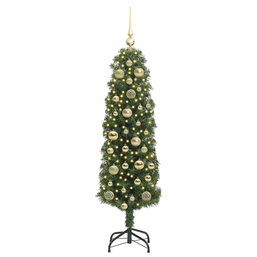 Artificial Christmas Tree with 150 LEDs with Stand Green 120 cm