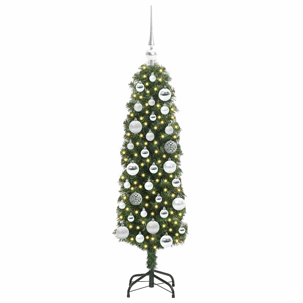 Artificial Christmas Tree with 150 LEDs with Stand Green 120 cm
