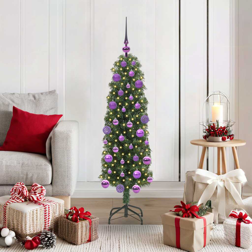 Artificial Christmas Tree with 150 LEDs with Stand Green 120 cm