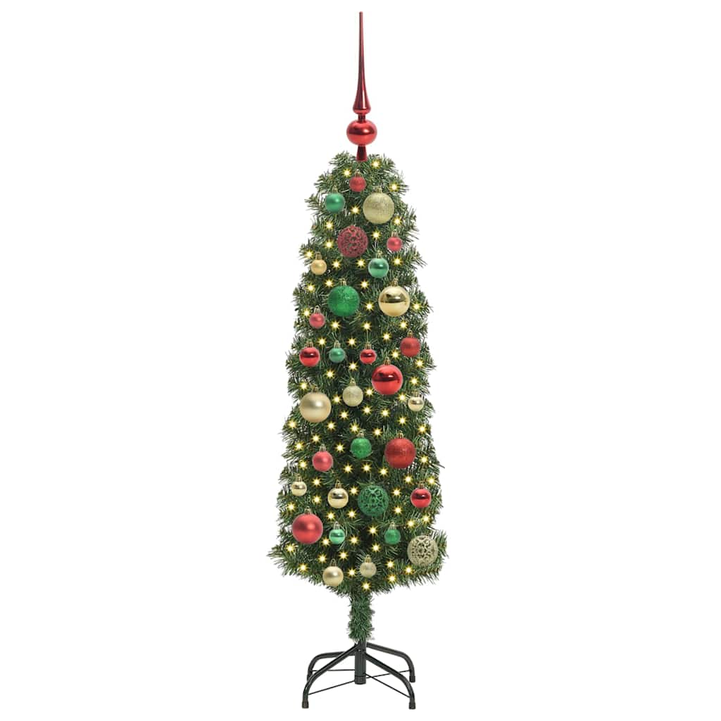 Artificial Christmas Tree with 150 LEDs with Stand Green 120 cm