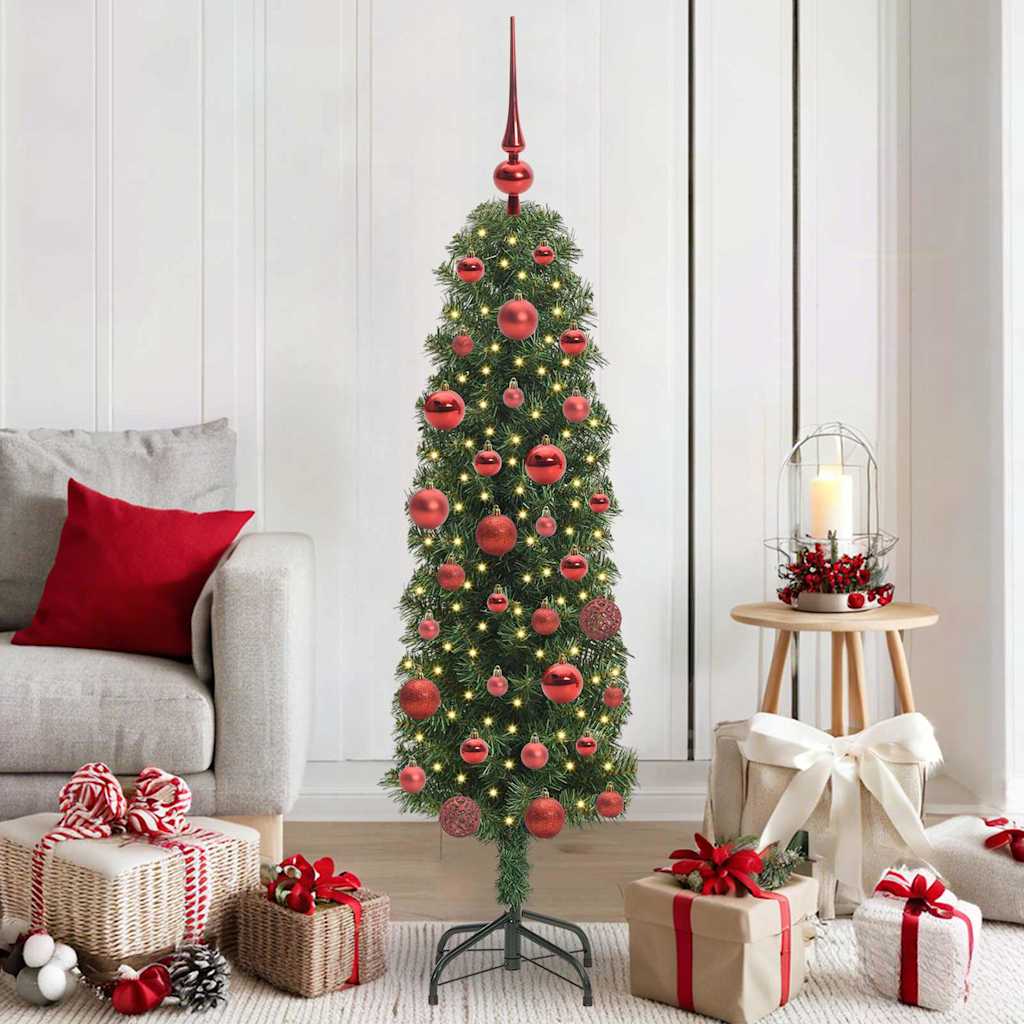 Artificial Christmas Tree with 150 LEDs with Stand Green 150 cm