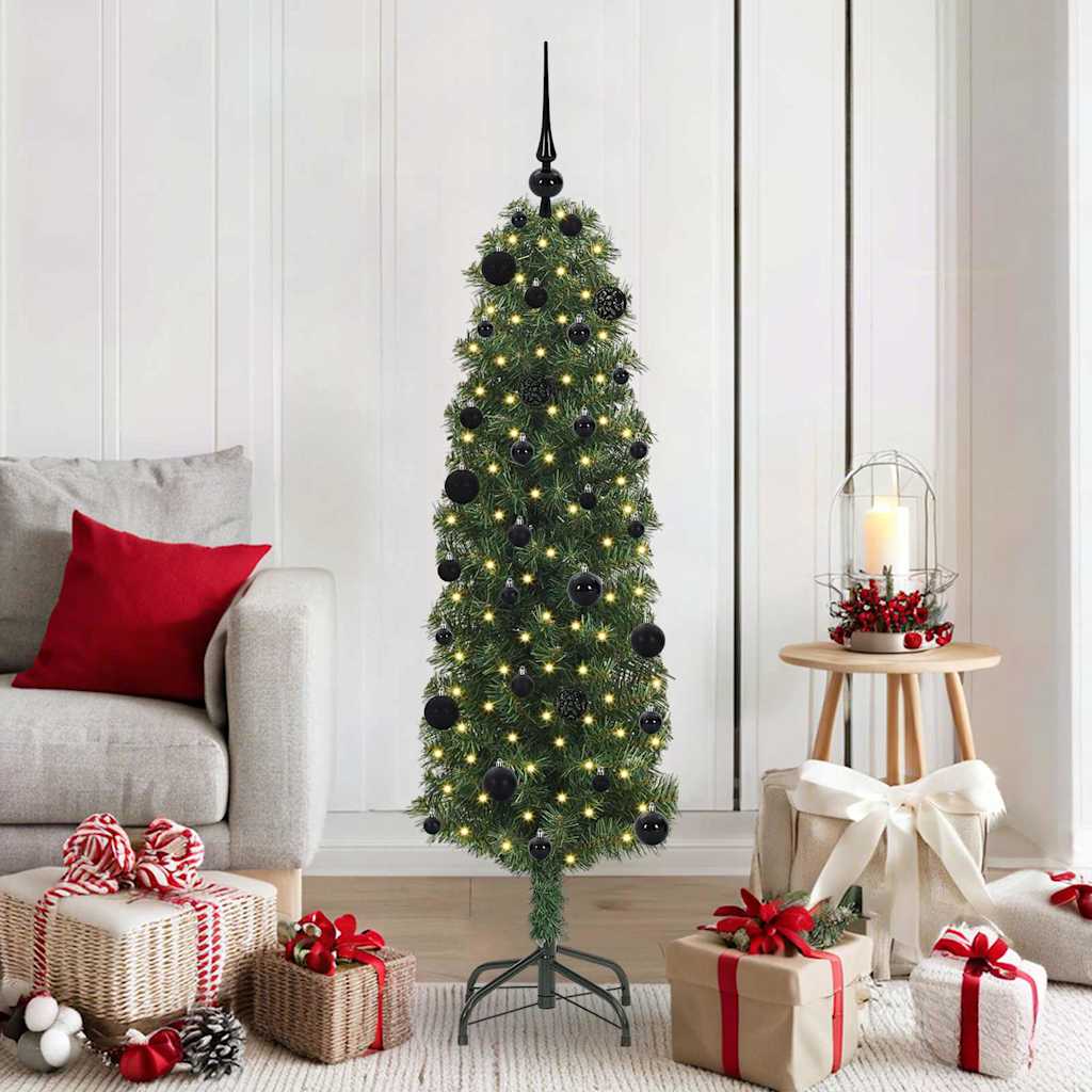 Artificial Christmas Tree with 150 LEDs with Stand Green 150 cm