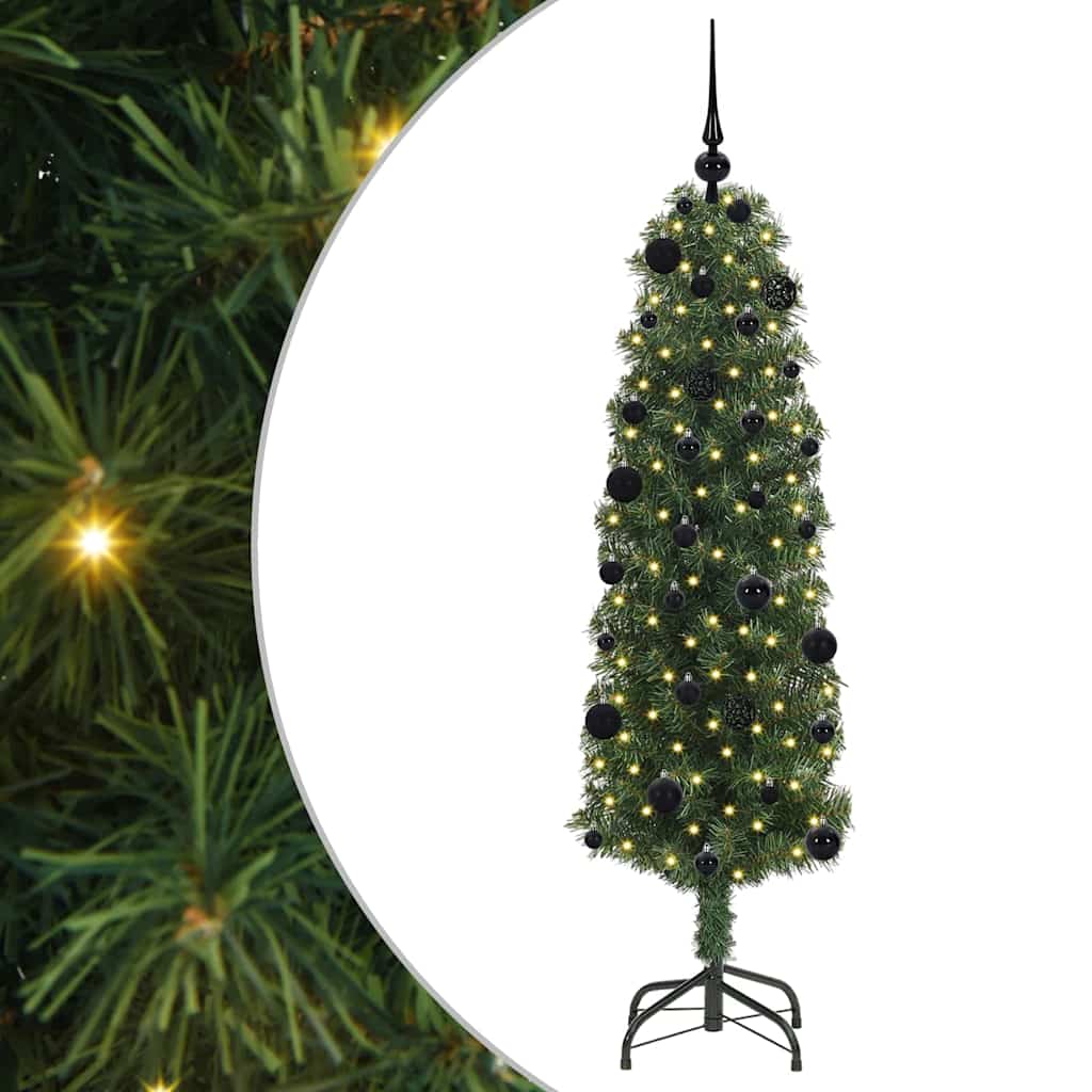 Artificial Christmas Tree with 150 LEDs with Stand Green 150 cm
