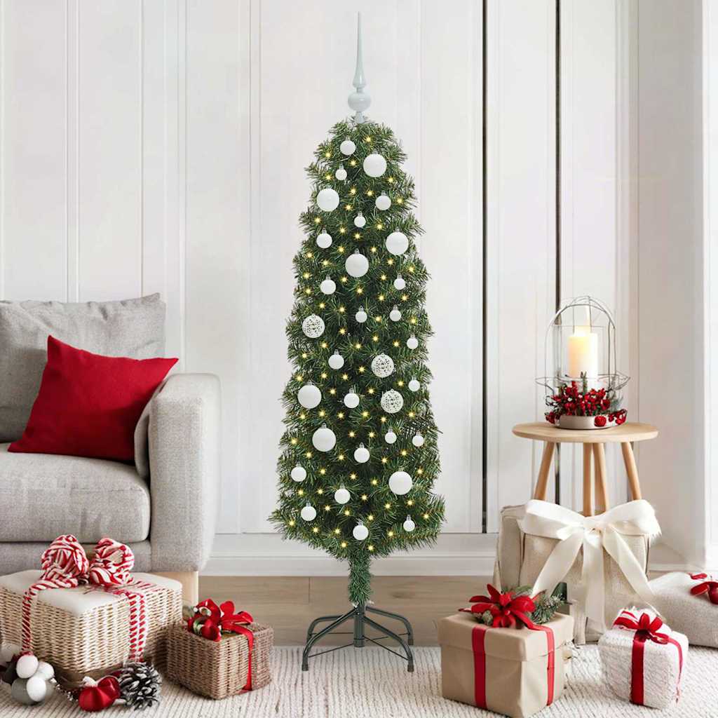 Artificial Christmas Tree with 150 LEDs with Stand Green 150 cm