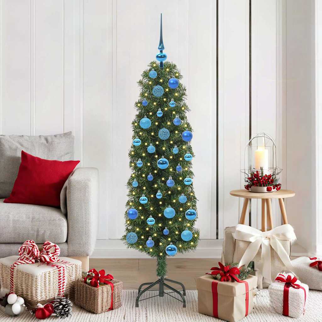 Artificial Christmas Tree with 150 LEDs with Stand Green 150 cm