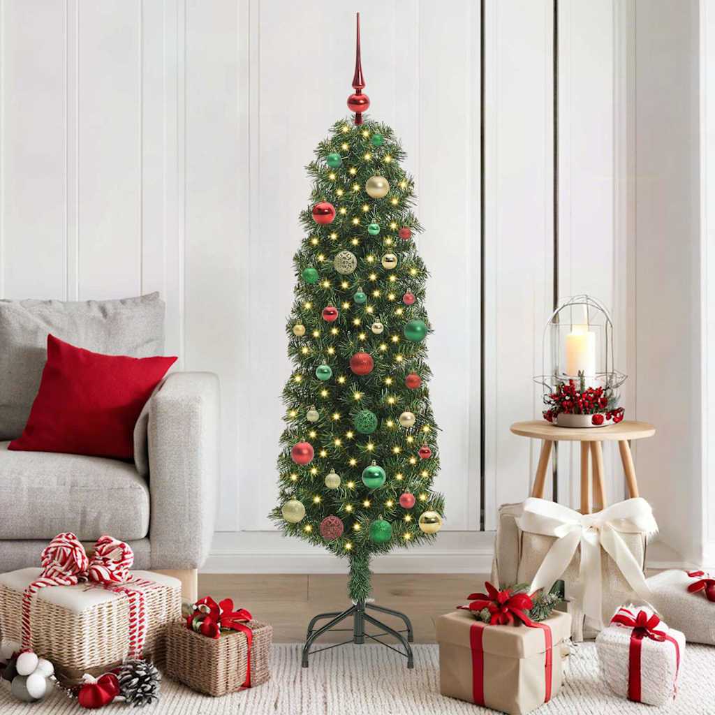 Artificial Christmas Tree with 150 LEDs with Stand Green 150 cm