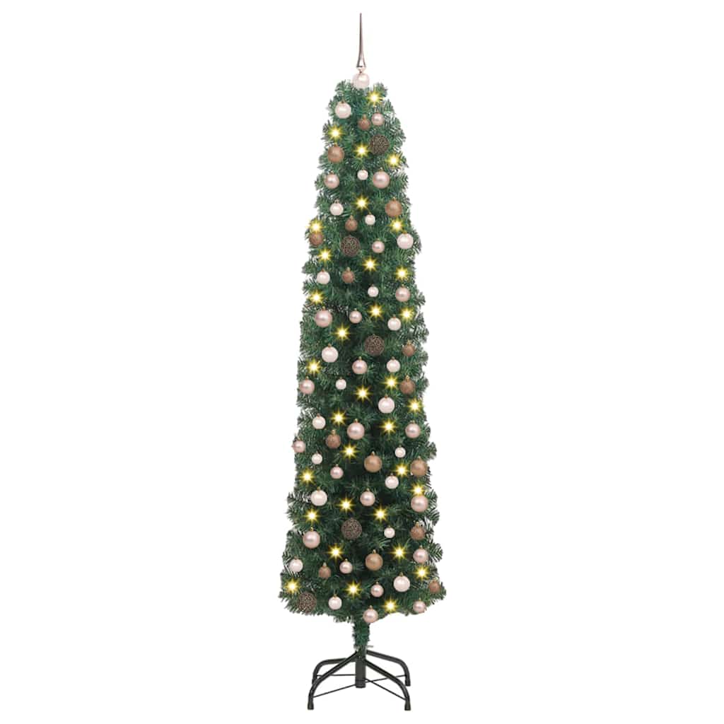 Artificial Christmas Tree with 300 LEDs with Stand Green 180 cm
