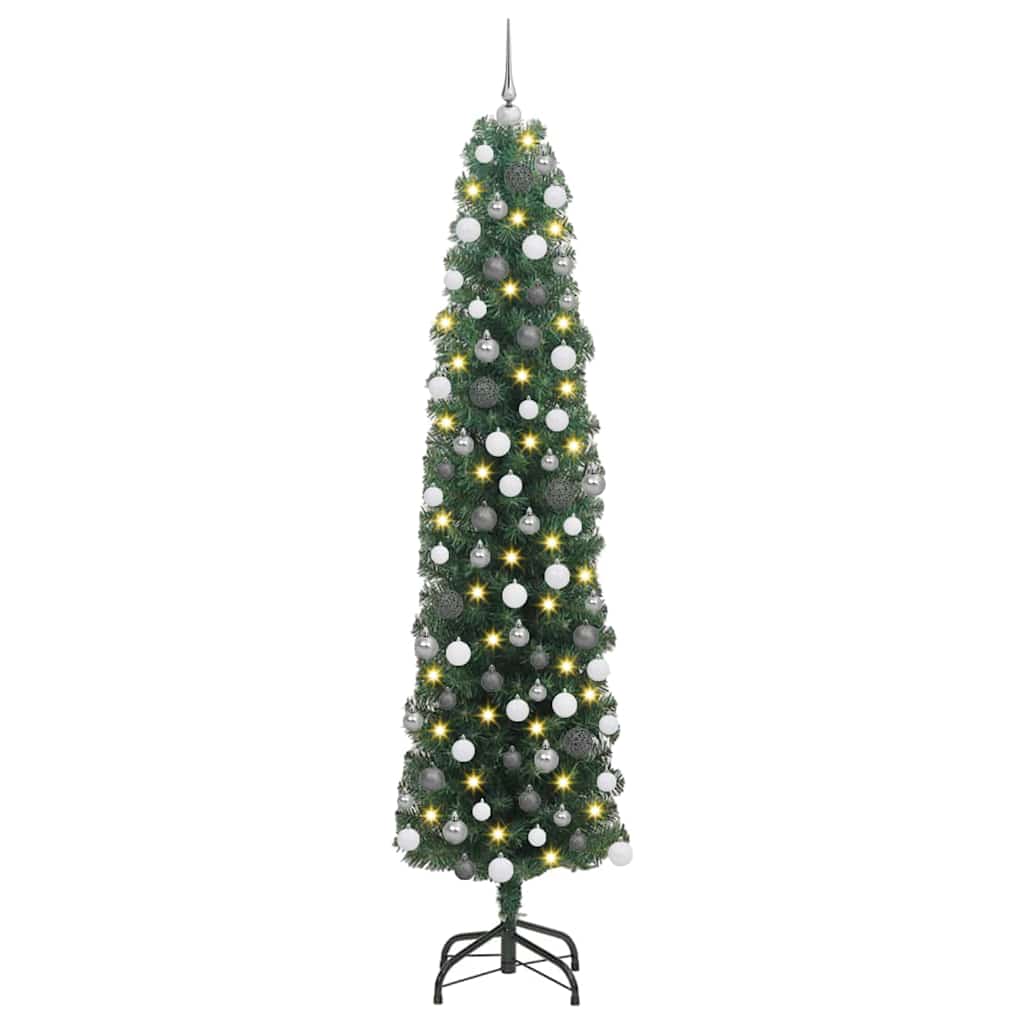 Artificial Christmas Tree with 300 LEDs with Stand Green 180 cm