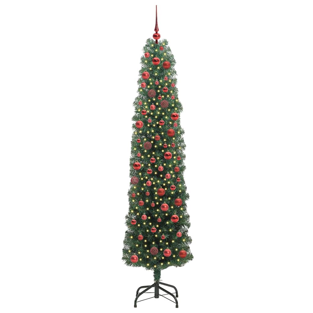 Artificial Christmas Tree with 300 LEDs with Stand Green 180 cm