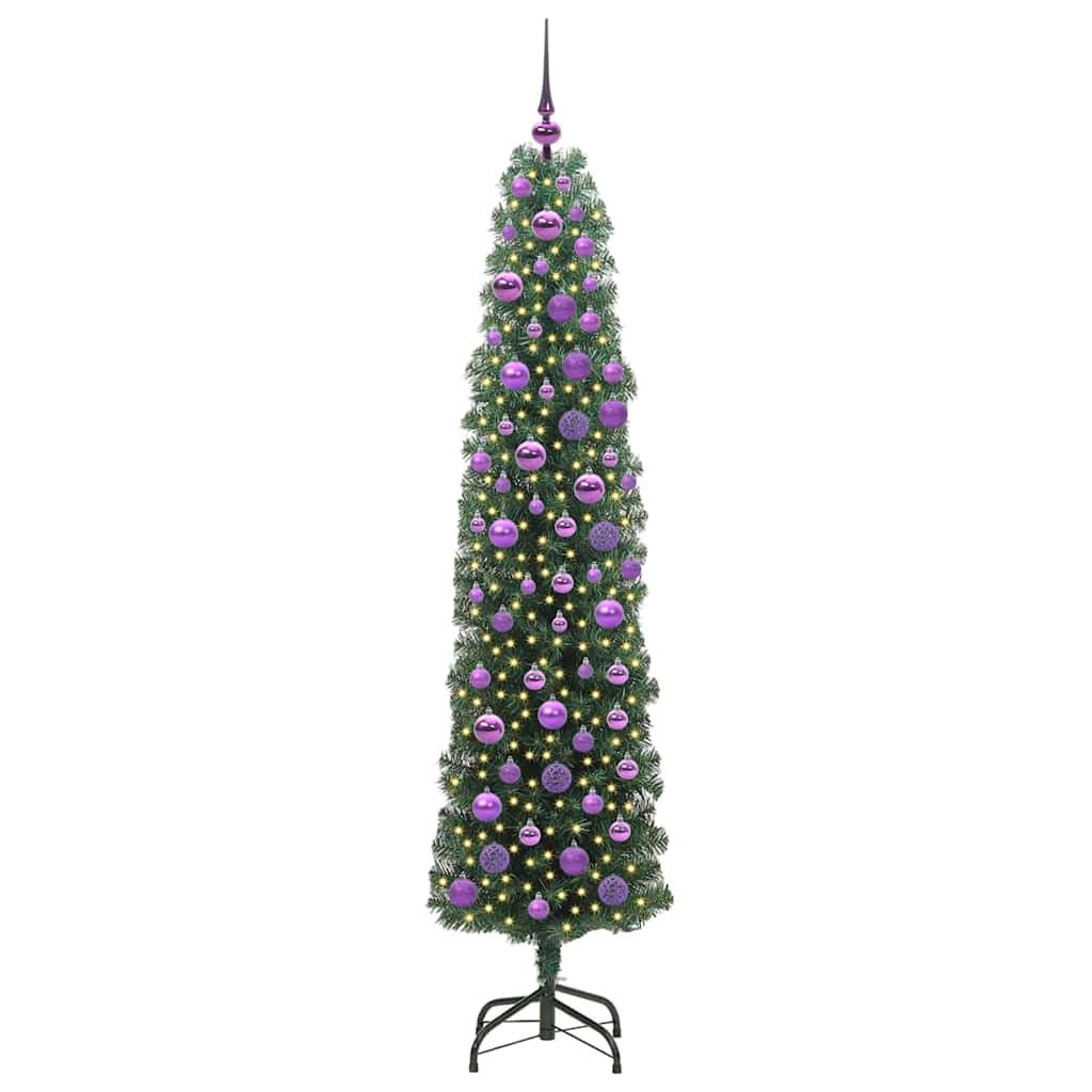 Artificial Christmas Tree with 300 LEDs with Stand Green 180 cm