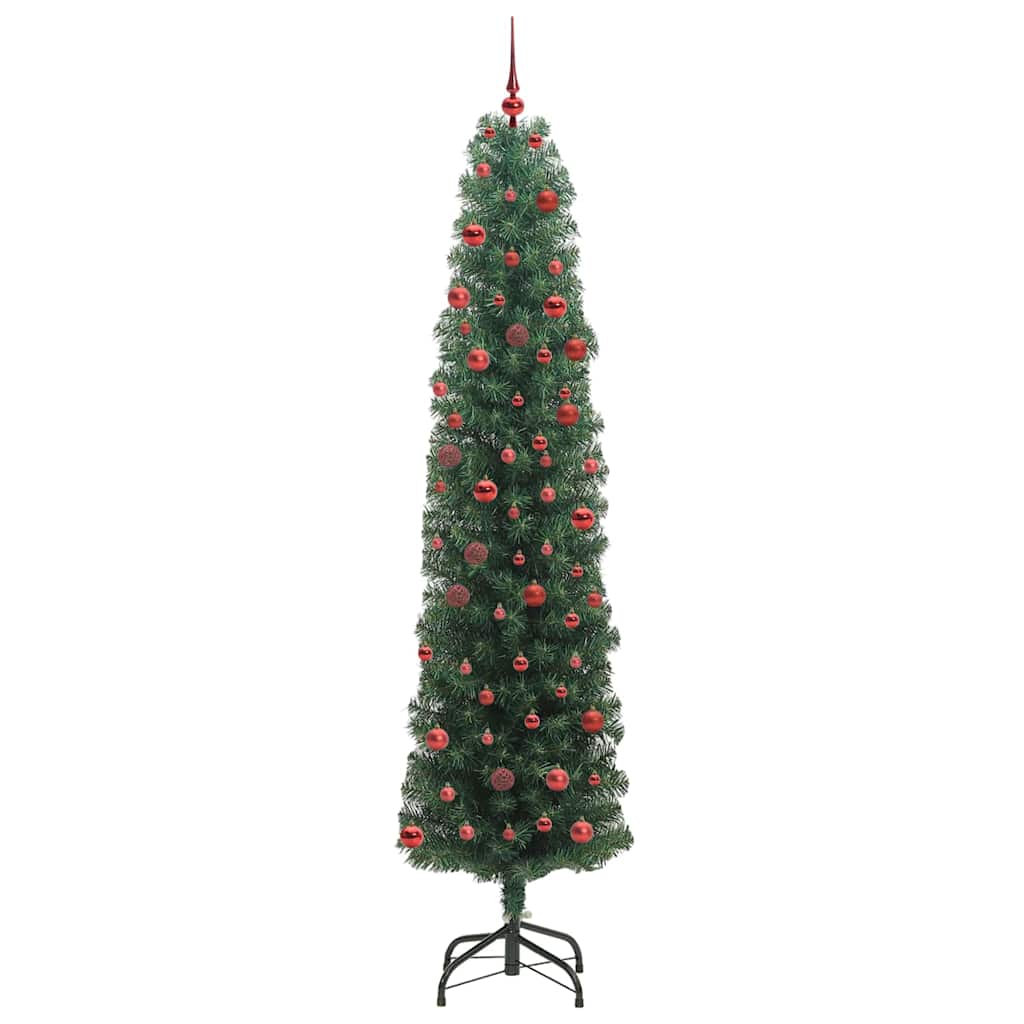 Artificial Christmas Tree with 300 LEDs with Stand Green 210 cm