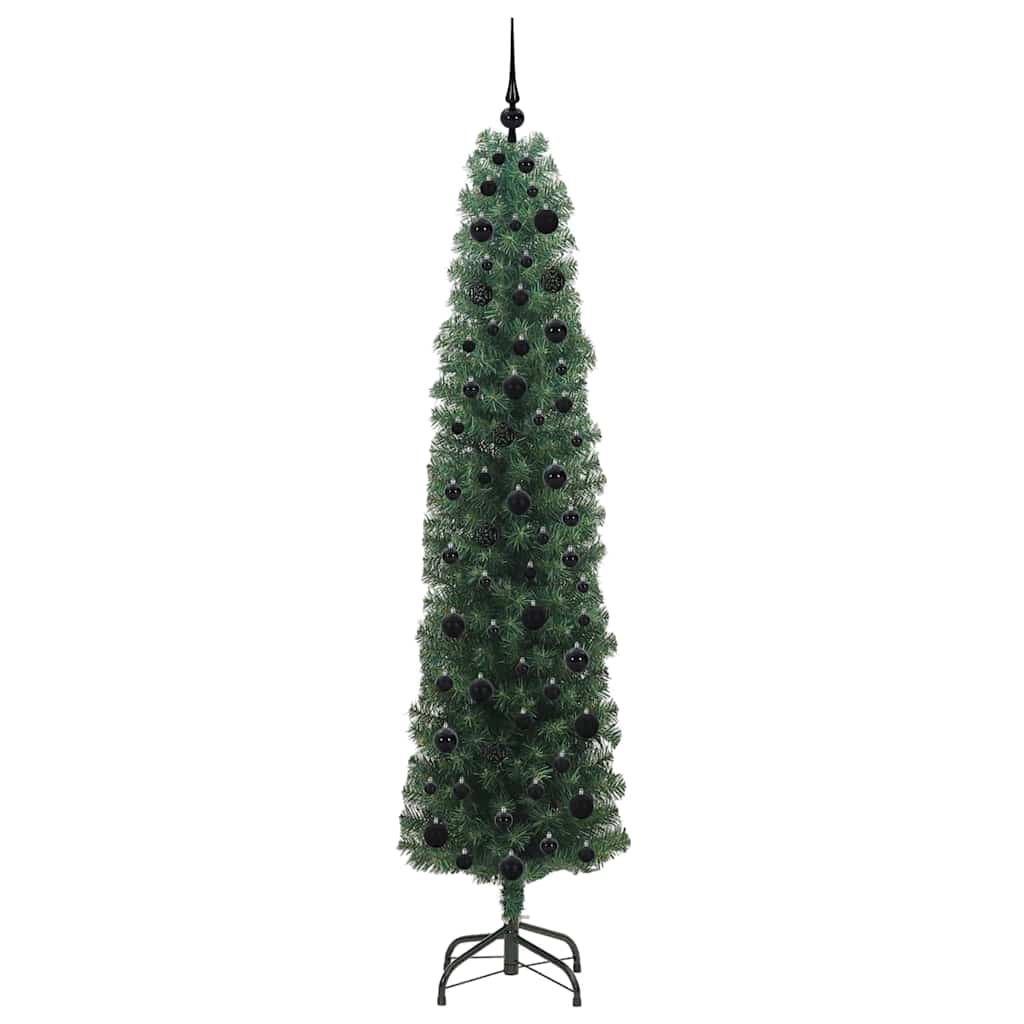 Artificial Christmas Tree with 300 LEDs with Stand Green 210 cm