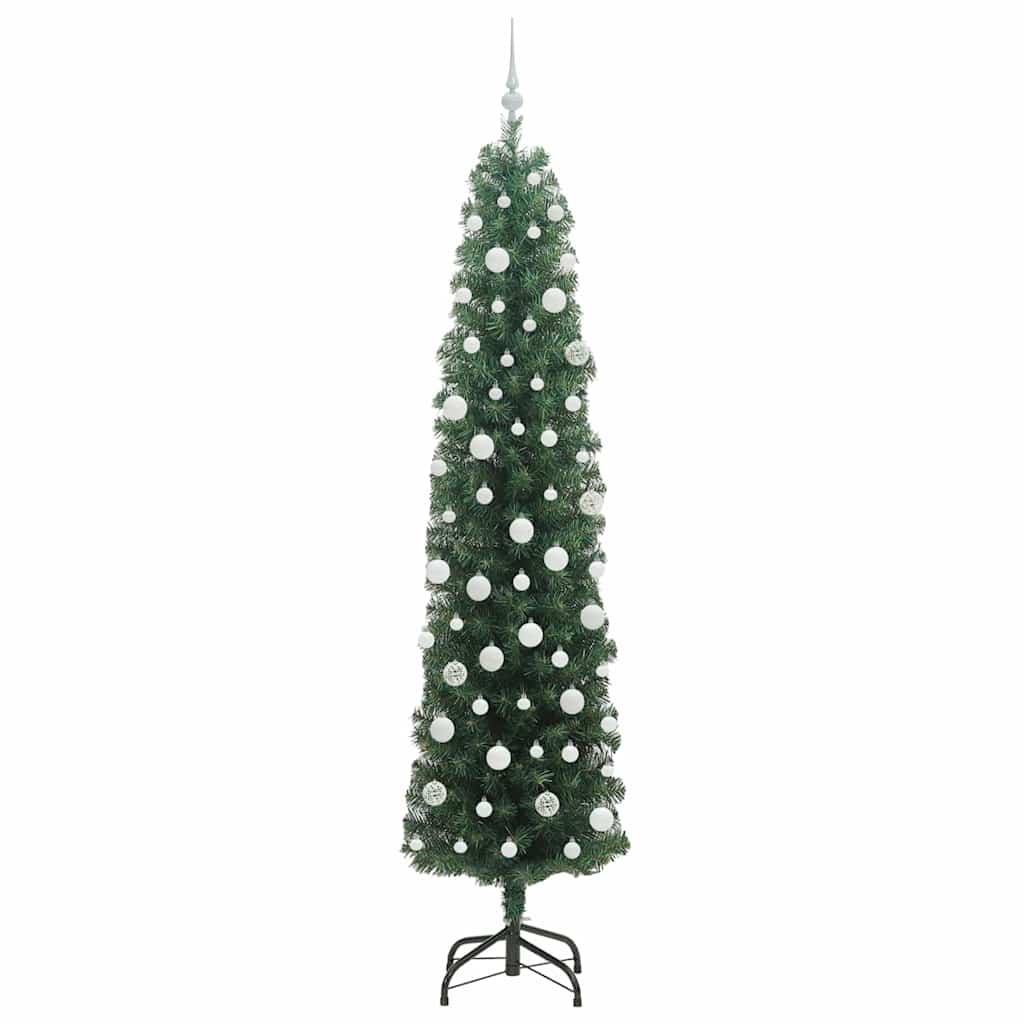 Artificial Christmas Tree with 300 LEDs with Stand Green 210 cm