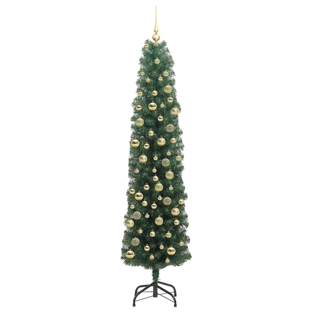 Artificial Christmas Tree with 300 LEDs with Stand Green 210 cm