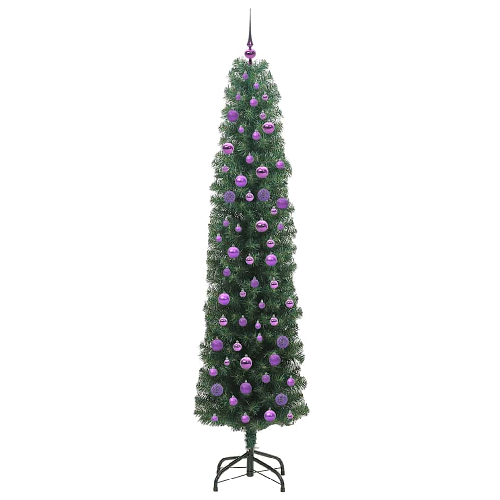 Artificial Christmas Tree with 300 LEDs with Stand Green 210 cm