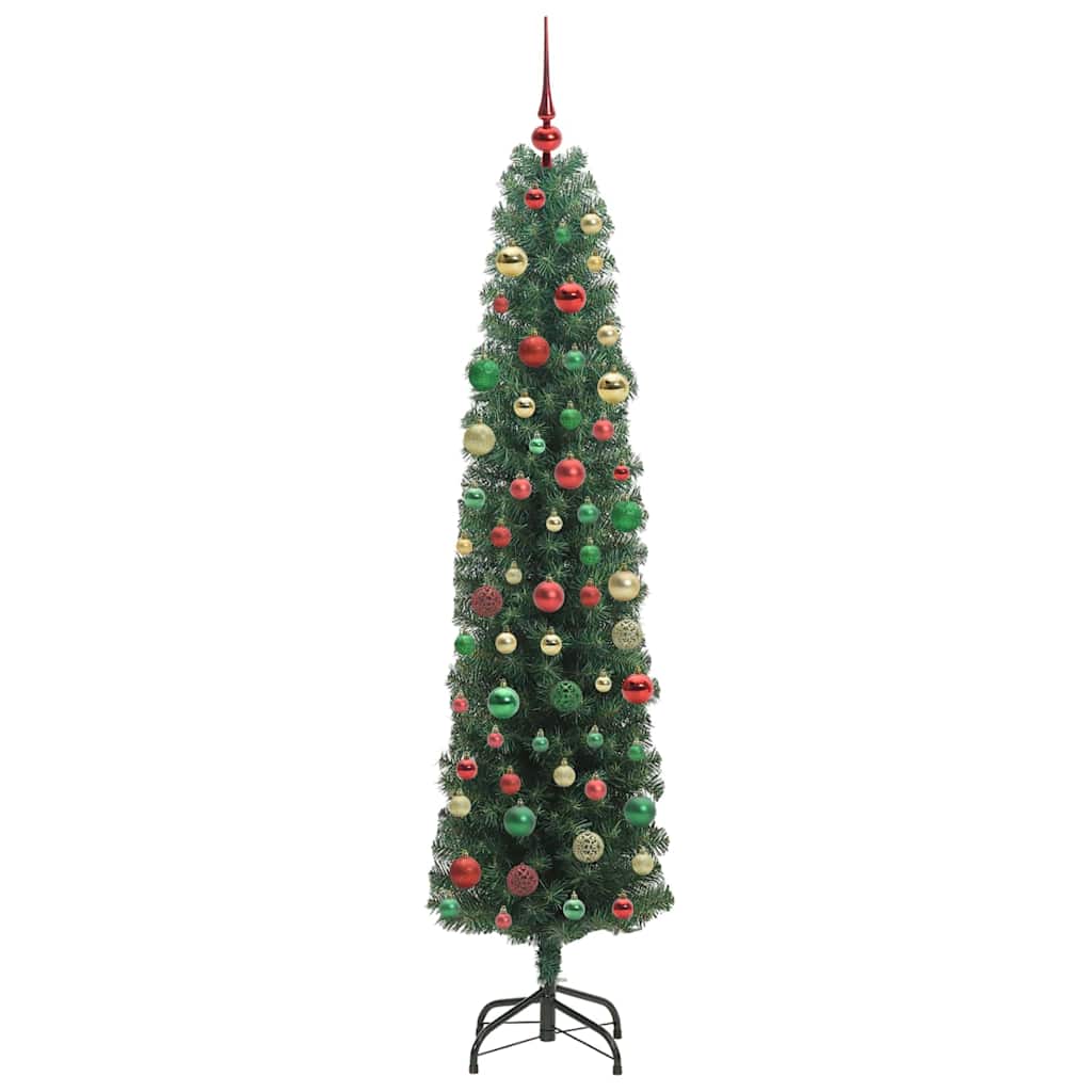 Artificial Christmas Tree with 300 LEDs with Stand Green 210 cm