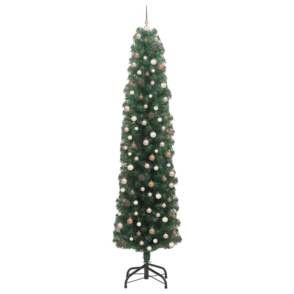 Artificial Christmas Tree with 300 LEDs with Stand Green 240 cm