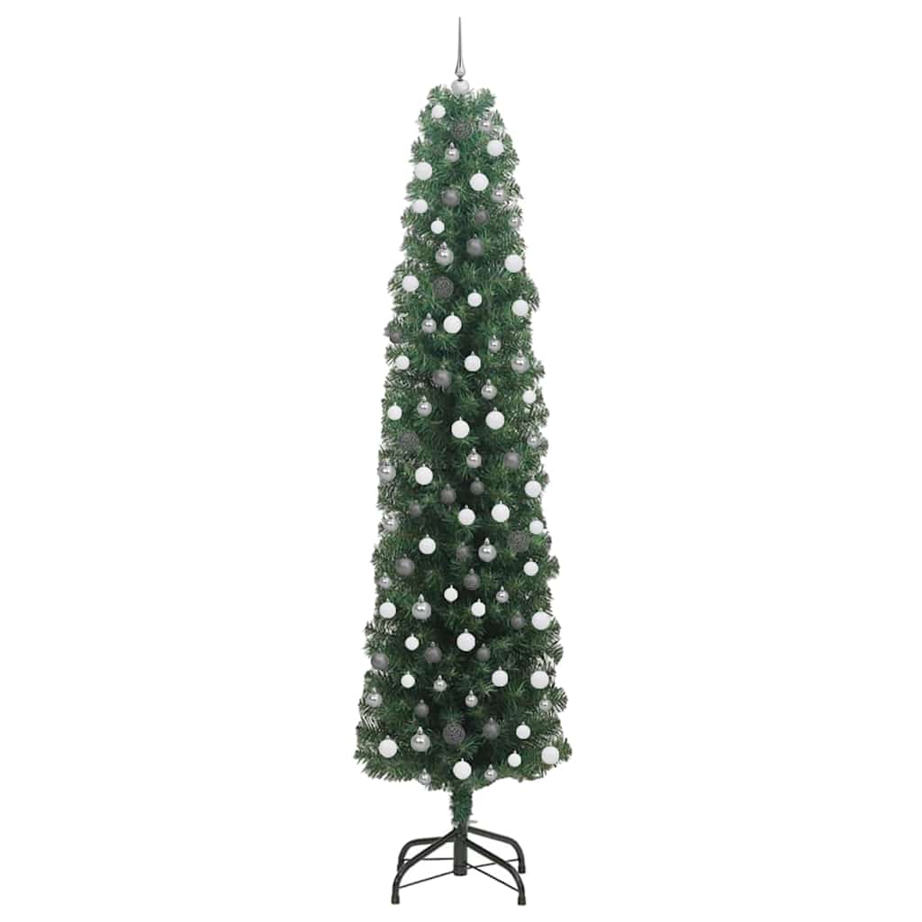 Artificial Christmas Tree with 300 LEDs with Stand Green 240 cm
