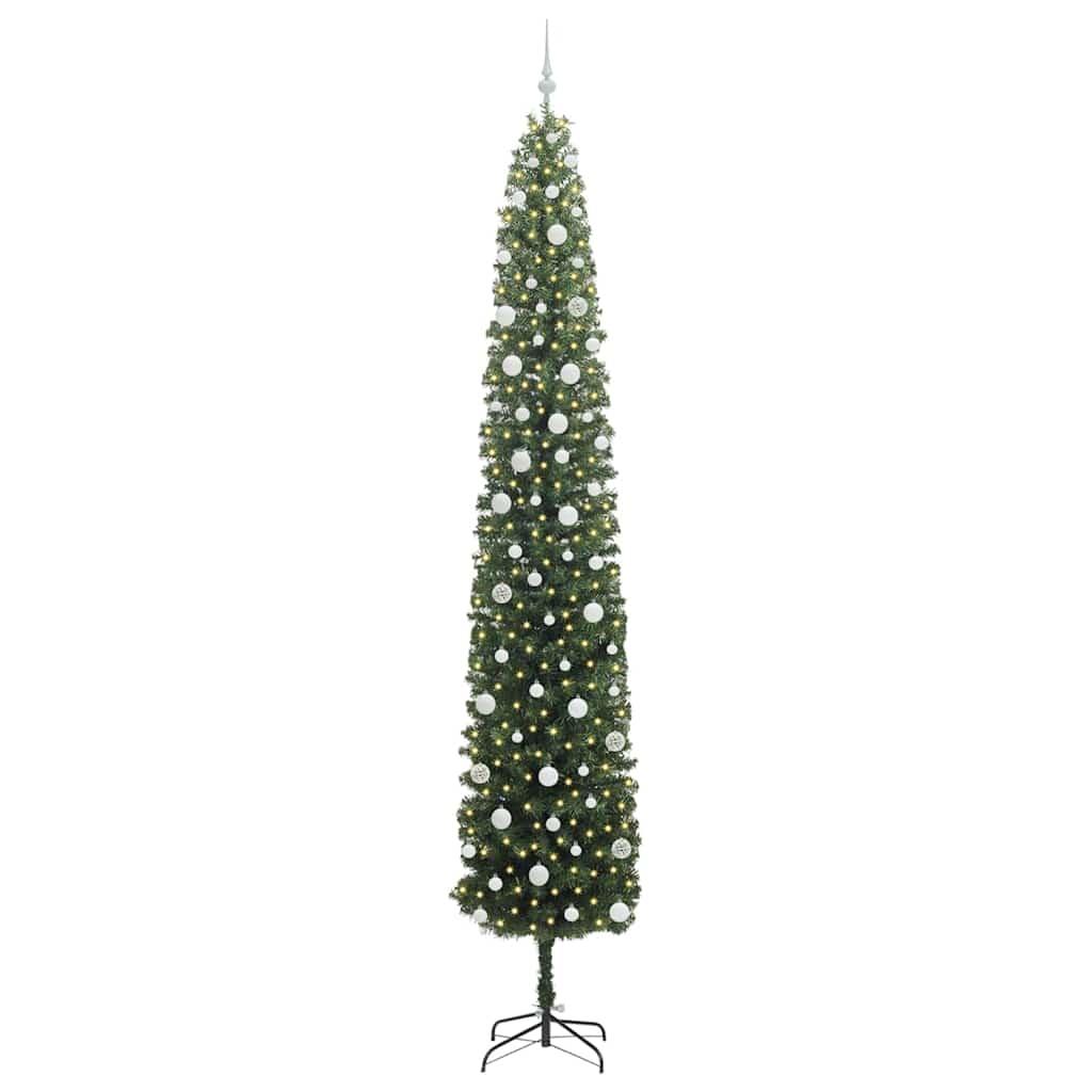Artificial Christmas Tree with 300 LEDs with Stand Green 270 cm