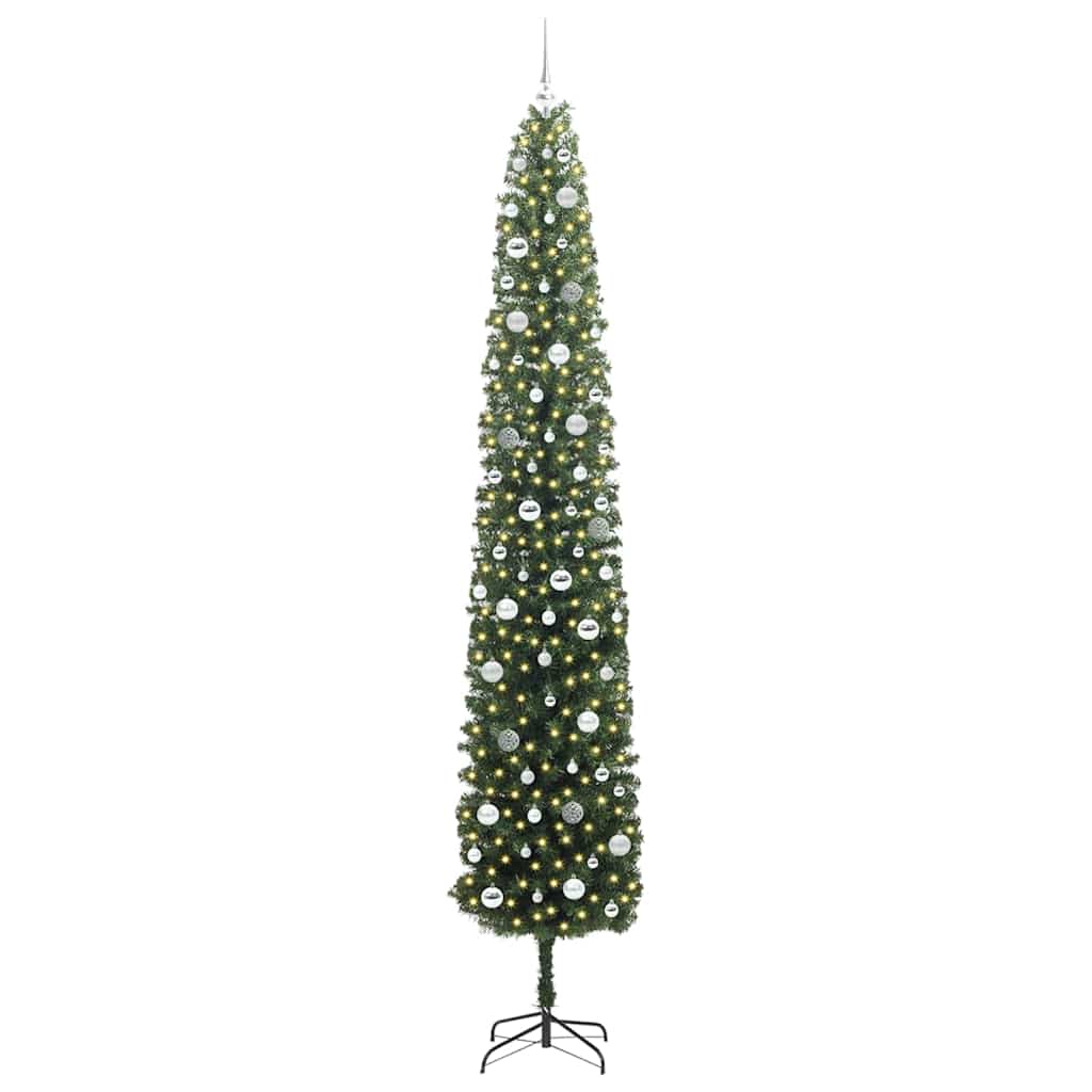 Artificial Christmas Tree with 300 LEDs with Stand Green 270 cm