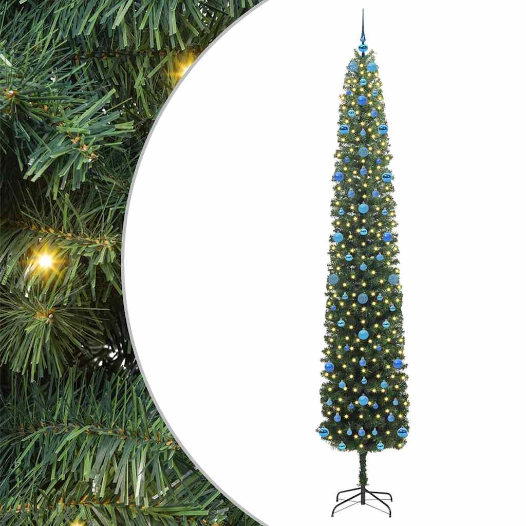 Artificial Christmas Tree with 300 LEDs with Stand Green 270 cm