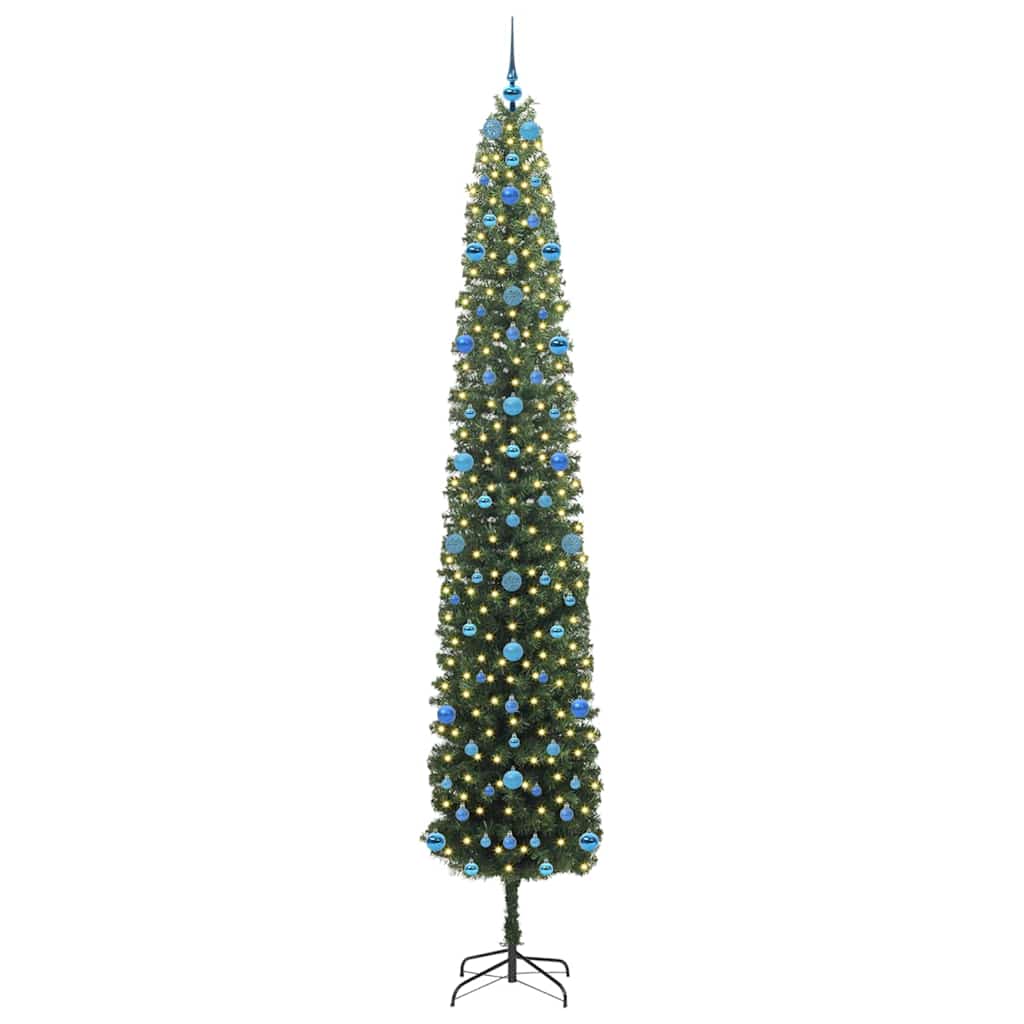 Artificial Christmas Tree with 300 LEDs with Stand Green 270 cm
