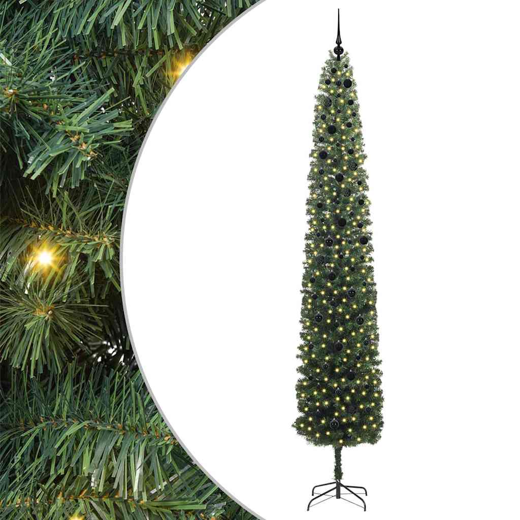 Artificial Christmas Tree with 300 LEDs with Stand Green 300 cm