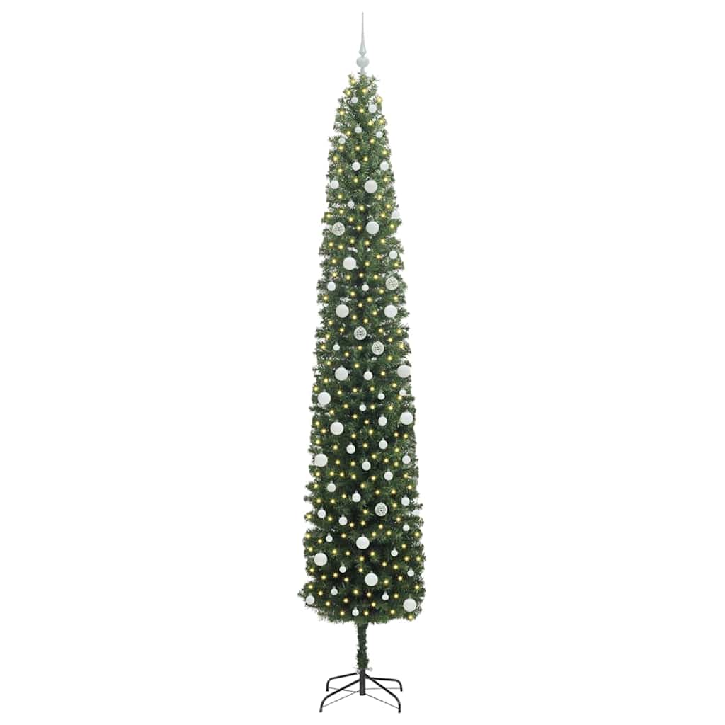 Artificial Christmas Tree with 300 LEDs with Stand Green 300 cm