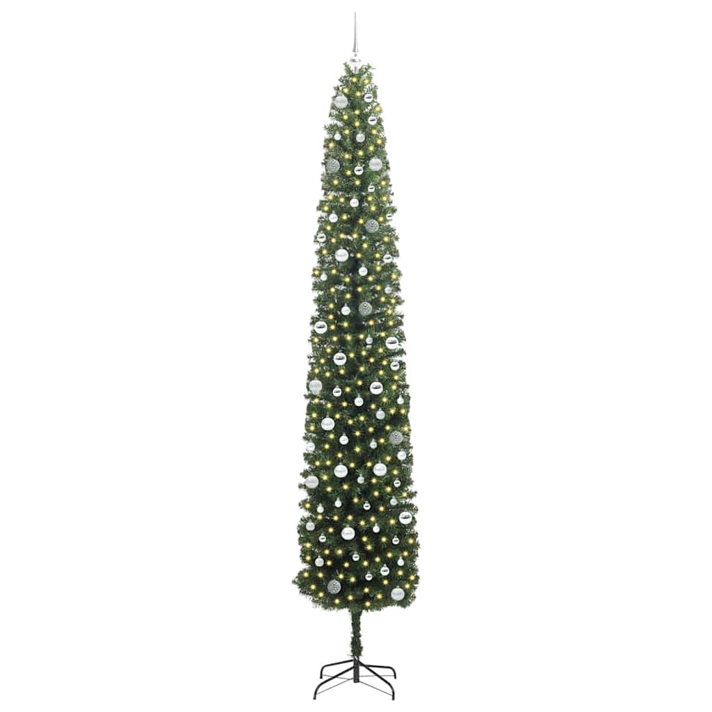 Artificial Christmas Tree with 300 LEDs with Stand Green 300 cm