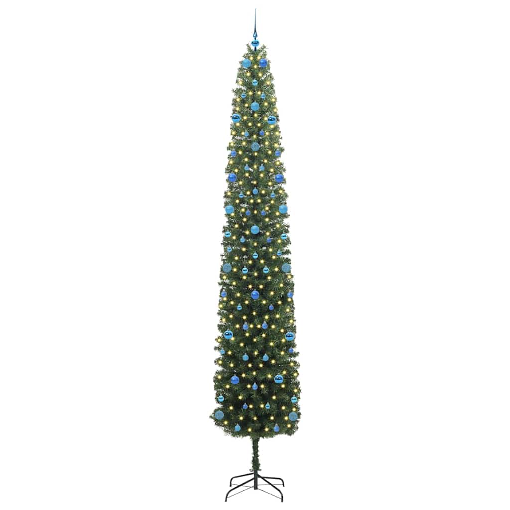 Artificial Christmas Tree with 300 LEDs with Stand Green 300 cm