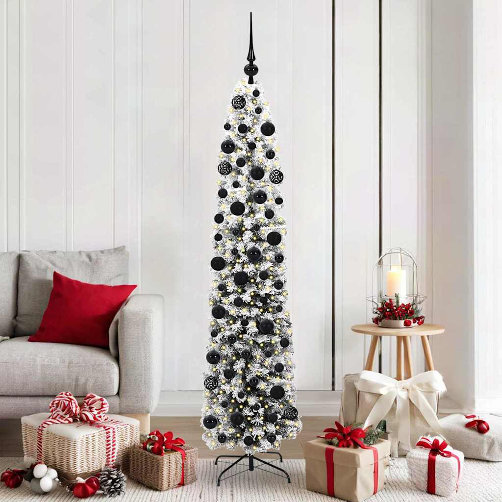 Artificial Christmas Tree with 300 LEDs with Stand Green 180 cm